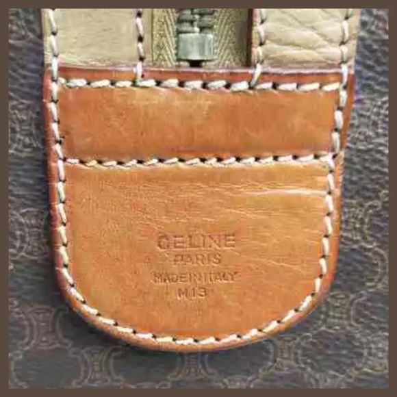 CELINE Macadam Pattern Boston Bag with Padlock Key - Picture 6 of 11